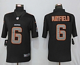 Nike Cleveland Browns 6 Mayfield Impact Limited Black Jersey,baseball caps,new era cap wholesale,wholesale hats